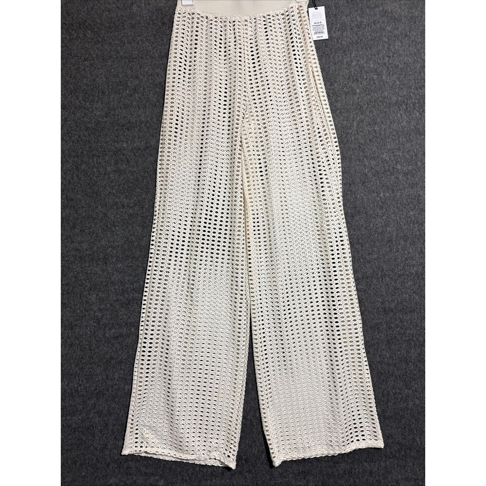 Shade & Shade Women's Pants Cover Up Swimwear Knit Beige Extra Small 0-2